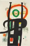 Joan Miró, Le grand ordonnateur (ordinateur) (The Great Computer), 1969, Etching with aquatint in colors and carborundum, on Arches paper, the full sheet (printed to two sides),