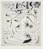 Joan Miró, L’Eveil du géant (Awakening of the Giant), 1938, Drypoint, on Arches paper, with full margins (deckle on all sides),