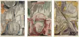 Jasper Johns, Voice 2, 1982, The complete set of three lithographs in colors, on Hanga paper, with full margins,