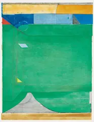 Richard Diebenkorn, Green, 1986, Etching with aquatint and drypoint in colors, on Somerset paper, with full margins,