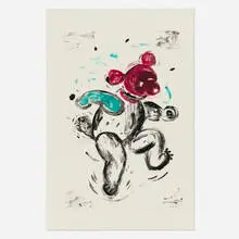 Jaune Quick–to–See Smith, Bear Dance, 1996, monoprint