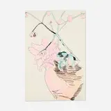 Andy Warhol, Flowers (Hand-Colored), 1974, screenprint hand-colored with Dr. Martin's aniline watercolor dyes