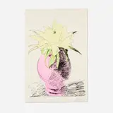 Andy Warhol, Flowers (Hand-Colored), 1974, screenprint hand-colored with Dr. Martin's aniline watercolor dyes on J.B. Green