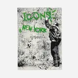 Thierry Guetta, The Wall New York Icons, 2009, screenprint in colors hand-finished with spray paint