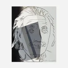Andy Warhol, Albert Einstein (from the Ten Portraits of Jews of the Twentieth Century portfolio) (Unique Trial Proof), 1980, screenprint in colors on Lenox Museum Board