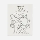 Richard Diebenkorn, Seated Woman in Chemise (from the Seated Woman series)