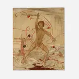 Maxwell Armfield, Red Tape and Sealing Wax, 1942, oil on wood panel
