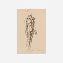 Pavel Tchelitchew, Faceless Figure, 1937, ink on paper