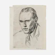 Paul Cadmus, Warren Chappell, 1927, lithograph on P. Miliani Fabriano