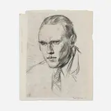 Paul Cadmus, Warren Chappell, 1927, lithograph on P. Miliani Fabriano
