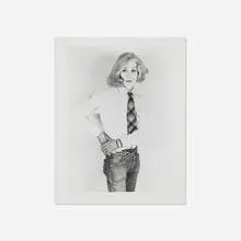 Christopher Makos, Andy Warhol (Altered Image), 1981, gelatin silver print