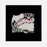 Xiyadie, Prisoner, 1999, papercut with water-based dye and Chinese pigments on Xuan paper