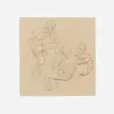 Paul Cadmus, Preliminary Study for the Three Dancers Resting