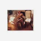 Robert Cumming, Box Breaking-Up Under Scrutiny, 1980, unique Polaroid Type 809 Polacolor print with marker additions