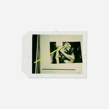 Helmut Newton, Two Models in My Studio, Paris by Richard Pettibone, unique Polaroid Type 57 Polacolor print with screenprint in colors, sold Dec 2025