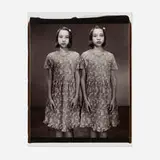 Mary Ellen Mark, Marie-Michele and Caroline Ambrosia (from the Twins series), 2001, unique large-format Polaroid Polacolor print