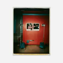 Michael Bishop, Copying Windows and Mirrors, 1978, unique large-format Polaroid Polacolor print
