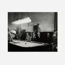 William Heick, 5¢ a Cue, North Beach, San Francisco, gelatin silver print