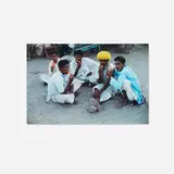 Raghubir Singh, Villagers visiting Jodhpur enjoy iced sweets, Rajasthan, C-print