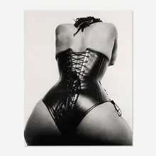 Black Leather Lace-Up by Renée Cox, 2001, gelatin silver print mounted to acrylic, sold Dec 2025