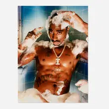 David LaChapelle, Tupac Shakur: Becoming Clean, 1996, digital C-print mounted to acrylic