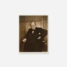 The Roaring Lion (Portrait of Winston Churchill) by Yousuf Karsh, 1941, vintage gelatin silver print, sold Dec 2025