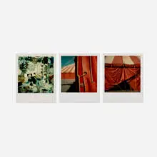 Charles Eames, Three works, unique Polaroid SX-70 print