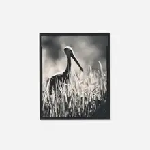 Stork in the Grass (from the Monique's Kindergarten series) by Michael Kenna, sepia-toned gelatin silver print, sold Dec 2025