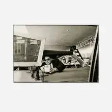 Bruce Davidson, Man Ordering at Drive-In (from the Los Angeles series), gelatin silver print