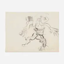 Willem de Kooning, Untitled, c. 1960, charcoal on paper