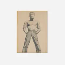 Paul Cadmus, Sailor, graphite on paper