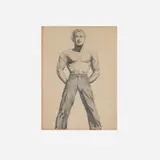 Paul Cadmus, Sailor, graphite on paper