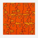 Thierry Noir, Manifest for having 15 good ideas at once, 2023, acrylic on canvas