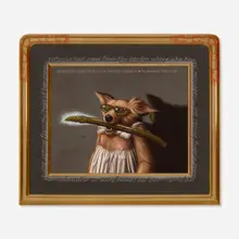 Donald Roller Wilson, Patricia Had Received Three Messages, 1990-95, oil on canvas in artist's frame