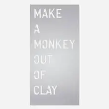 Rirkrit Tiravanija, Untitled 2013 (Make a Monkey out of Clay), 2013, mirror-polished stainless steel