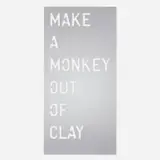 Rirkrit Tiravanija, Untitled 2013 (Make a Monkey out of Clay), 2013, mirror-polished stainless steel