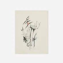 Yves Tanguy, Composition, 1945, ink and watercolor on paper
