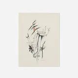 Yves Tanguy, Composition, 1945, ink and watercolor on paper