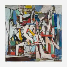 Robert Goodnough, Horse and Rider, 1961, oil on canvas
