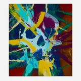 Beautiful Labraid Introversion Painting by Damien Hirst, 2011, household gloss on canvas, sold May 2026