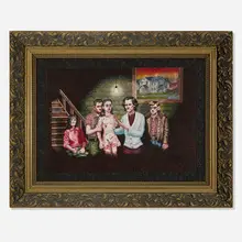 Joe Coleman, Killer Ladies, 1990, oil on board in artist's frame