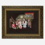 Joe Coleman, Killer Ladies, 1990, oil on board in artist's frame