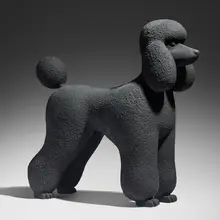 Pudel (Poodle) by Katharina Fritsch, 1995, painted plaster, sold May 2026