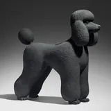 Katharina Fritsch, Pudel (Poodle), 1995, painted plaster