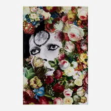 Jim Lambie, Starman (Bowie), 2011, collage with oil painting and printed paper