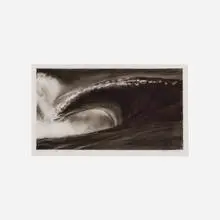 Robert Longo, Untitled (Study for The Box), 2000, ink and charcoal on vellum