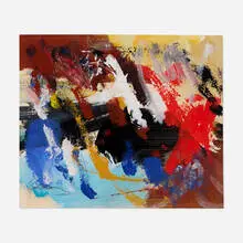 Michael Goldberg, Untitled, oil on paper