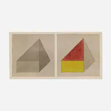 Sol LeWitt, Untitled, 1982, graphite and watercolor on paper