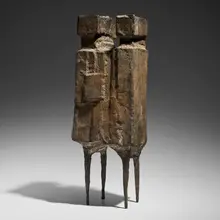 Lynn Chadwick, Two Watchers V, 1960, patinated bronze