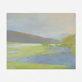Wolf Kahn, Looking Down River, 1983, oil on canvas